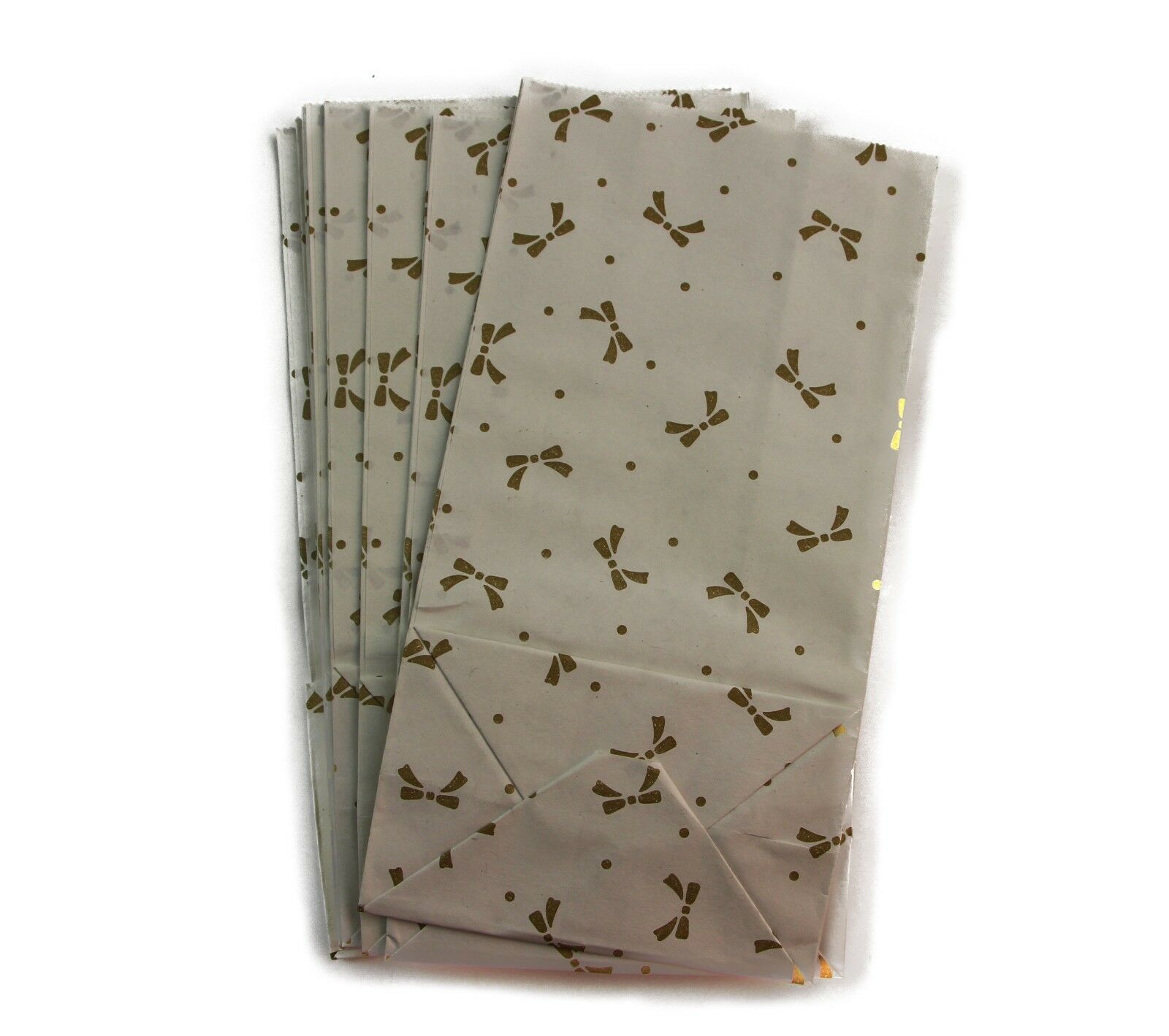 10 Paper Lolly Bags Bag Wedding Birthday Favour Favours Gift Kraft Black Bows