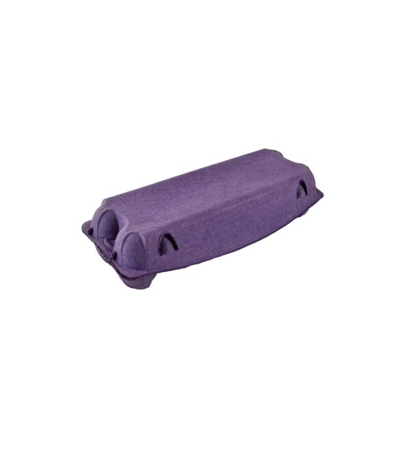 100 Recyclable 12-Egg Egg Cartons Full Dozen - Brown / Charcoal / Green / Purple