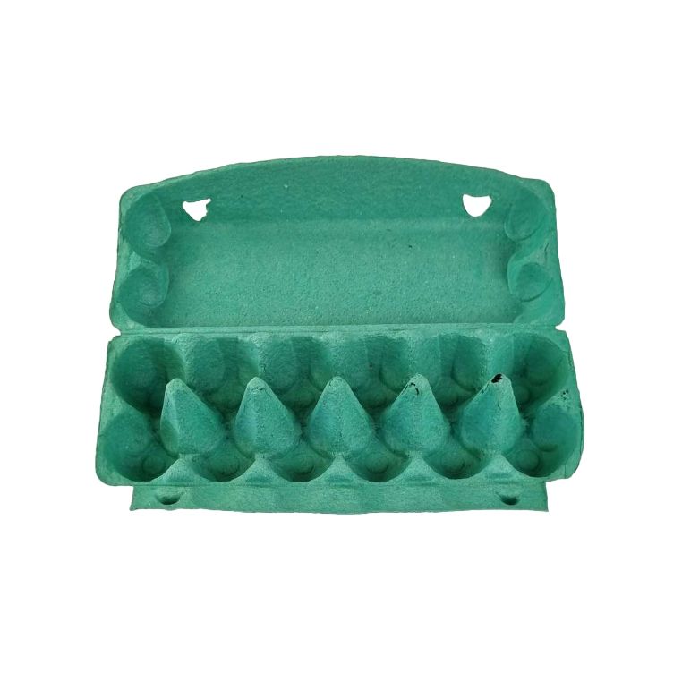 100 Recyclable 12-Egg Egg Cartons Full Dozen - Brown / Charcoal / Green / Purple