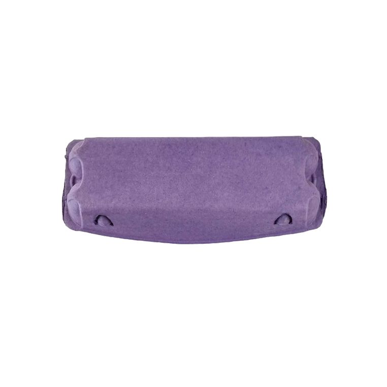 100 Recyclable 12-Egg Egg Cartons Full Dozen - Brown / Charcoal / Green / Purple