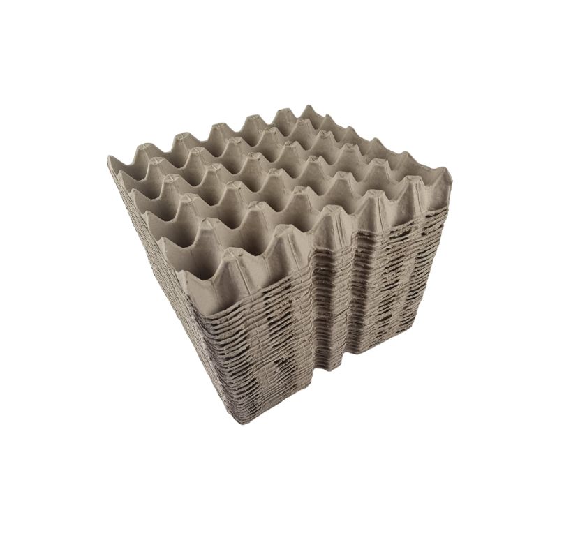 100 X Brown Pocket Egg Trays Cardboard Fillers For 30 Eggs