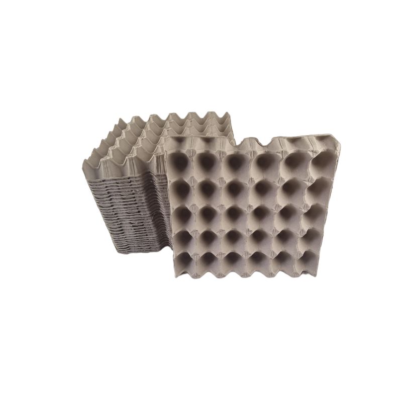 100 X Brown Pocket Egg Trays Cardboard Fillers For 30 Eggs