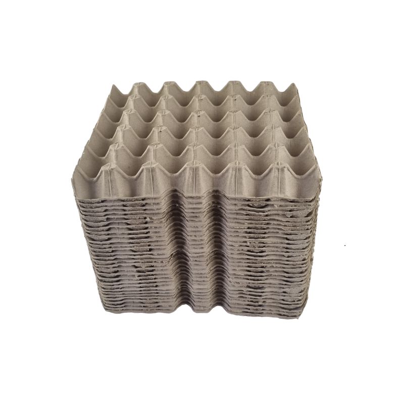 100 X Brown Pocket Egg Trays Cardboard Fillers For 30 Eggs