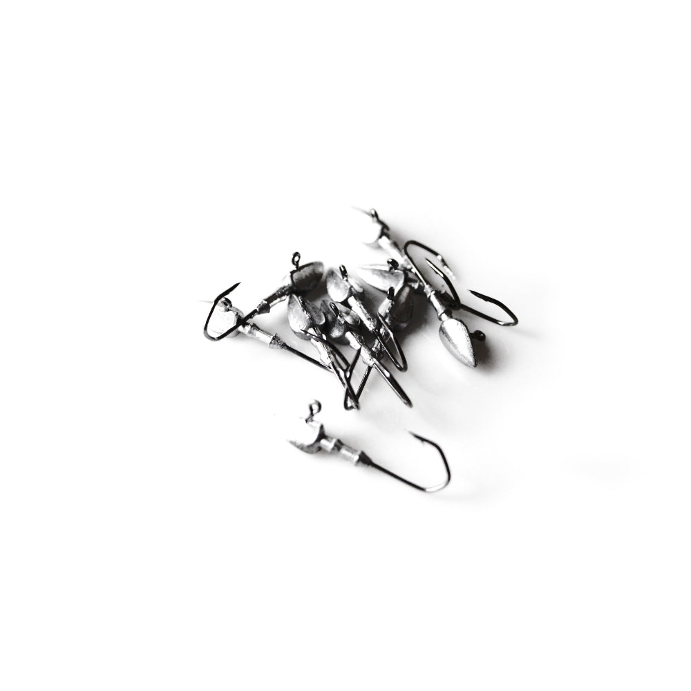 100 X Bullet Jig Heads Fishing Lures Soft Plastics Bream Gulp Shrimp 1/5 Oz 7G