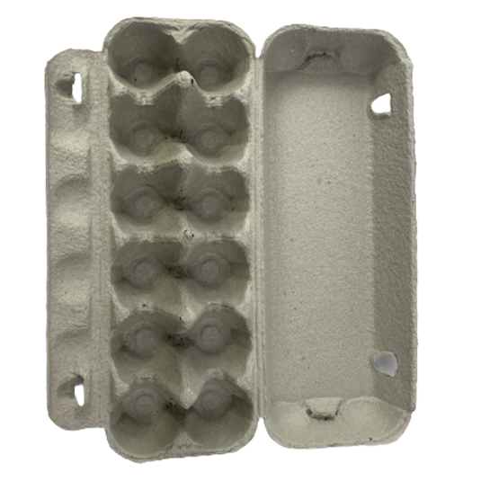100 X Egg Cartons For 12 Eggs Full Dozen New Carton Grey
