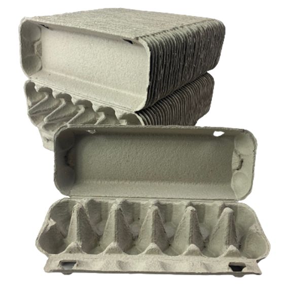 100 X Egg Cartons For 12 Eggs Full Dozen New Carton Grey