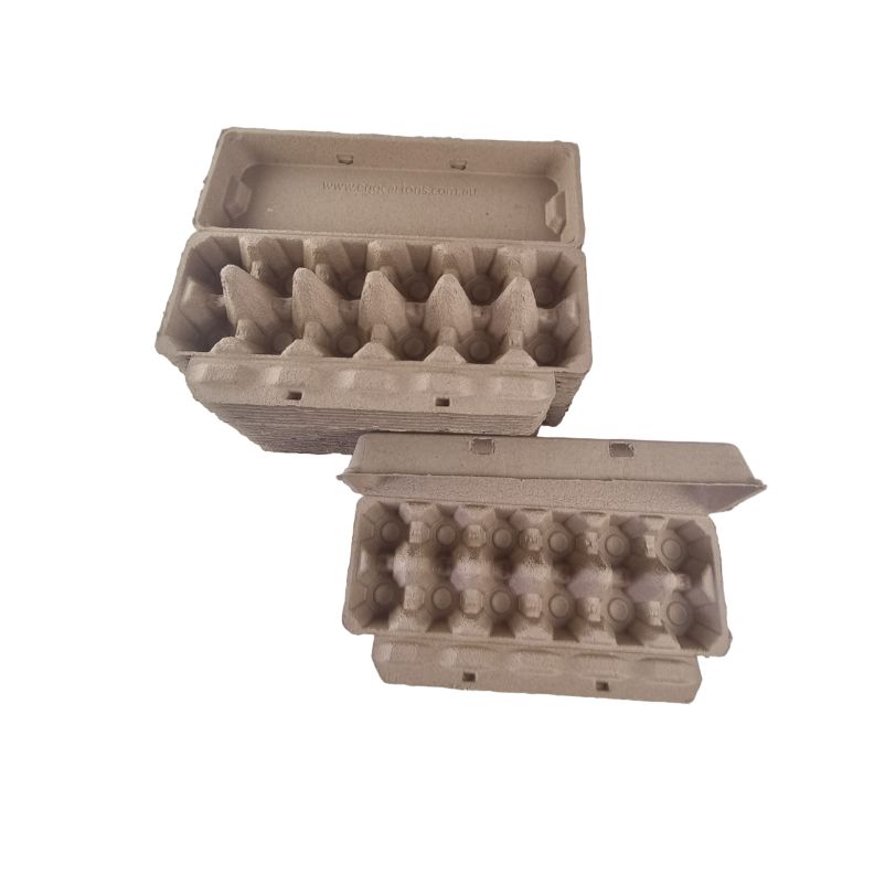 100 X Extra Large Brown Duck Egg Cartons For 12 Eggs Full Dozen Cardboard Carton