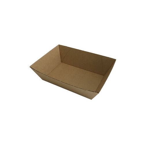 1000 X Kraft Brown Disposable Food Trays Boxes Bulk Takeaway Party Tray