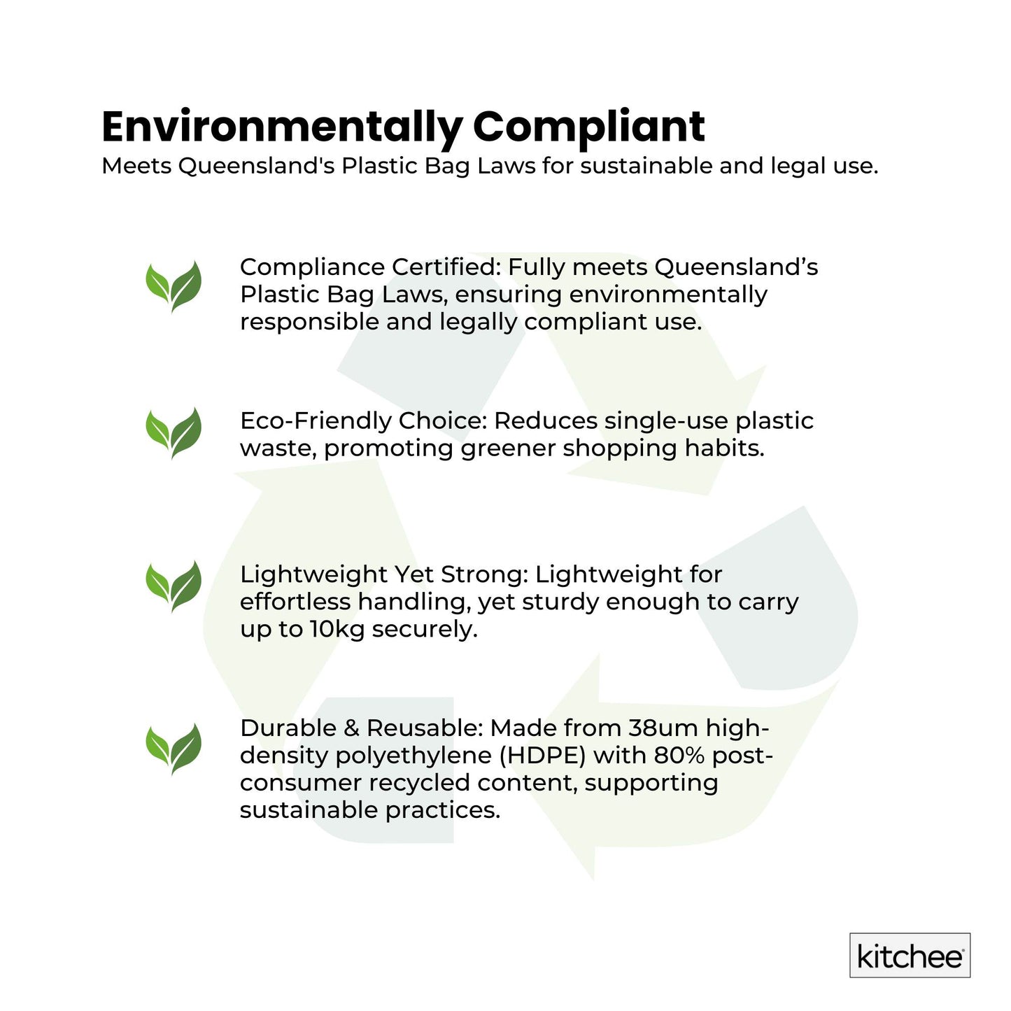 1000x Medium Reusable Plastic Singlet Shopping Bags 80% Recycled 38UM Compliant