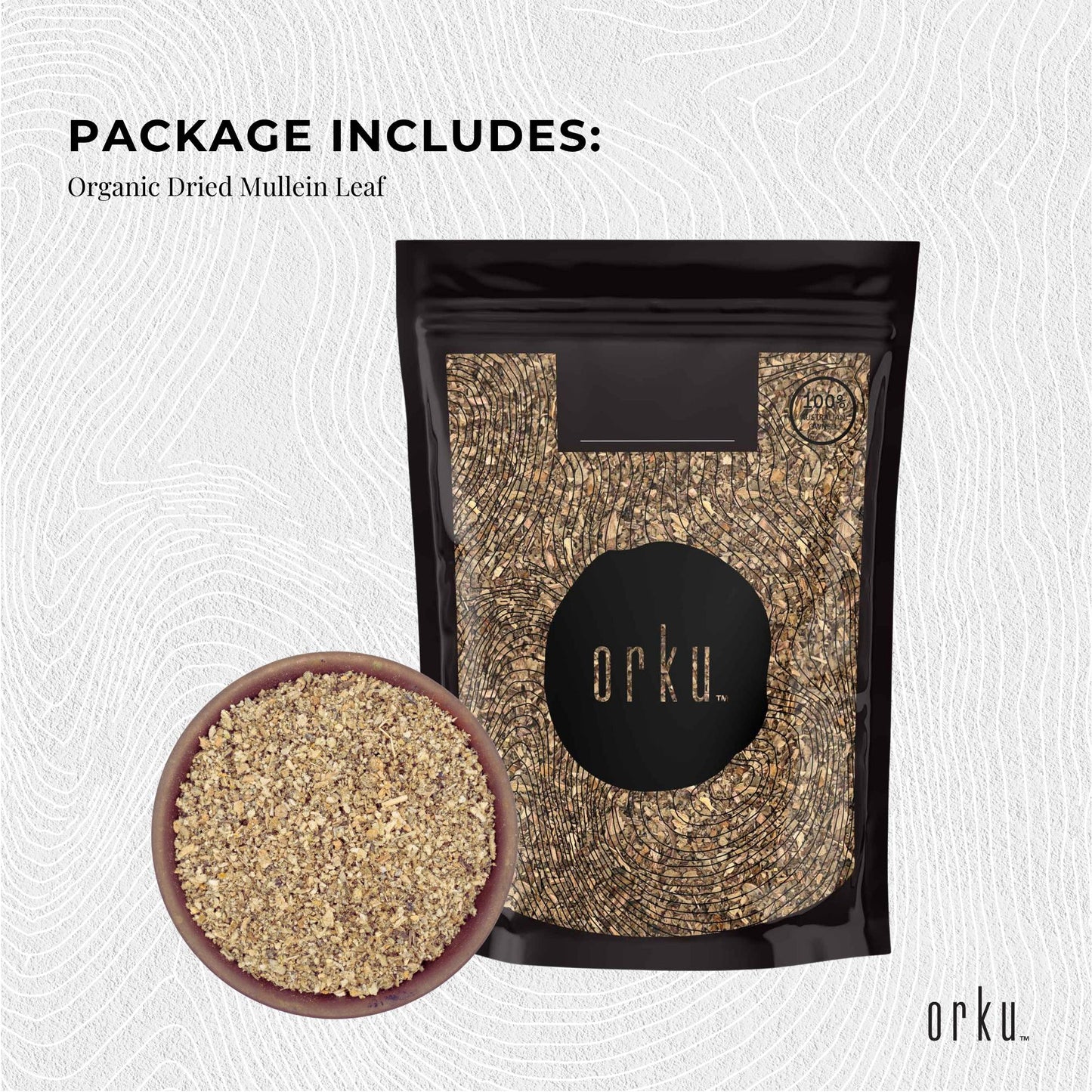 200g Organic Mullein Leaf - Dried Herbal Verbascum Thapsis