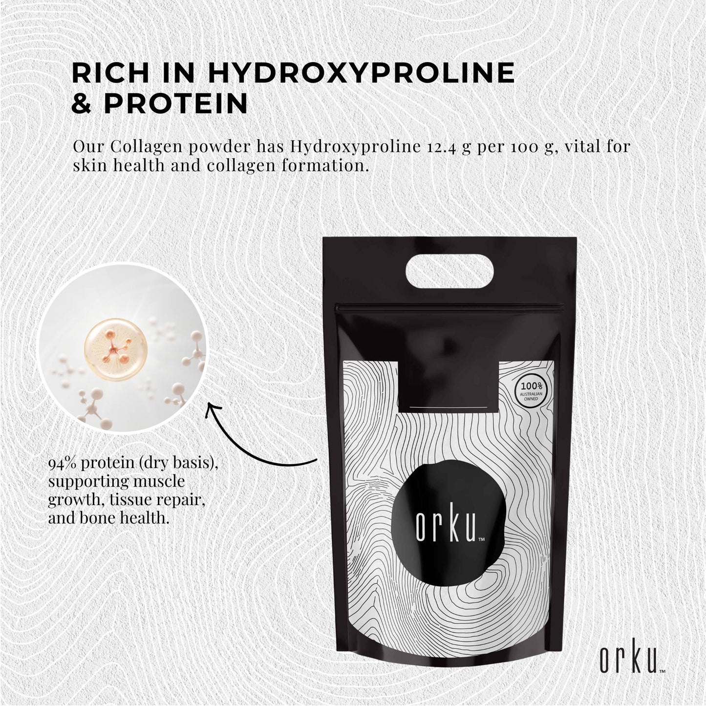 10Kg Collagen Powder - Bovine Hydrolysate Protein Peptide Supplement Unflavoured