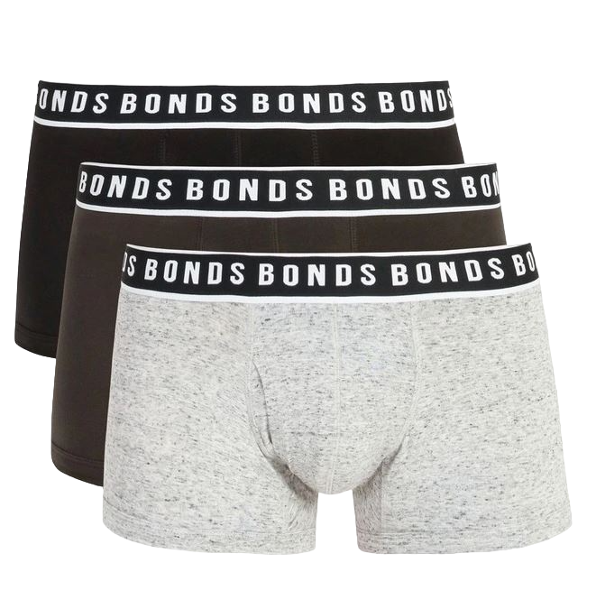 12 Pairs X Bonds Mens Fit Trunks Cotton Underwear Mixed Pack