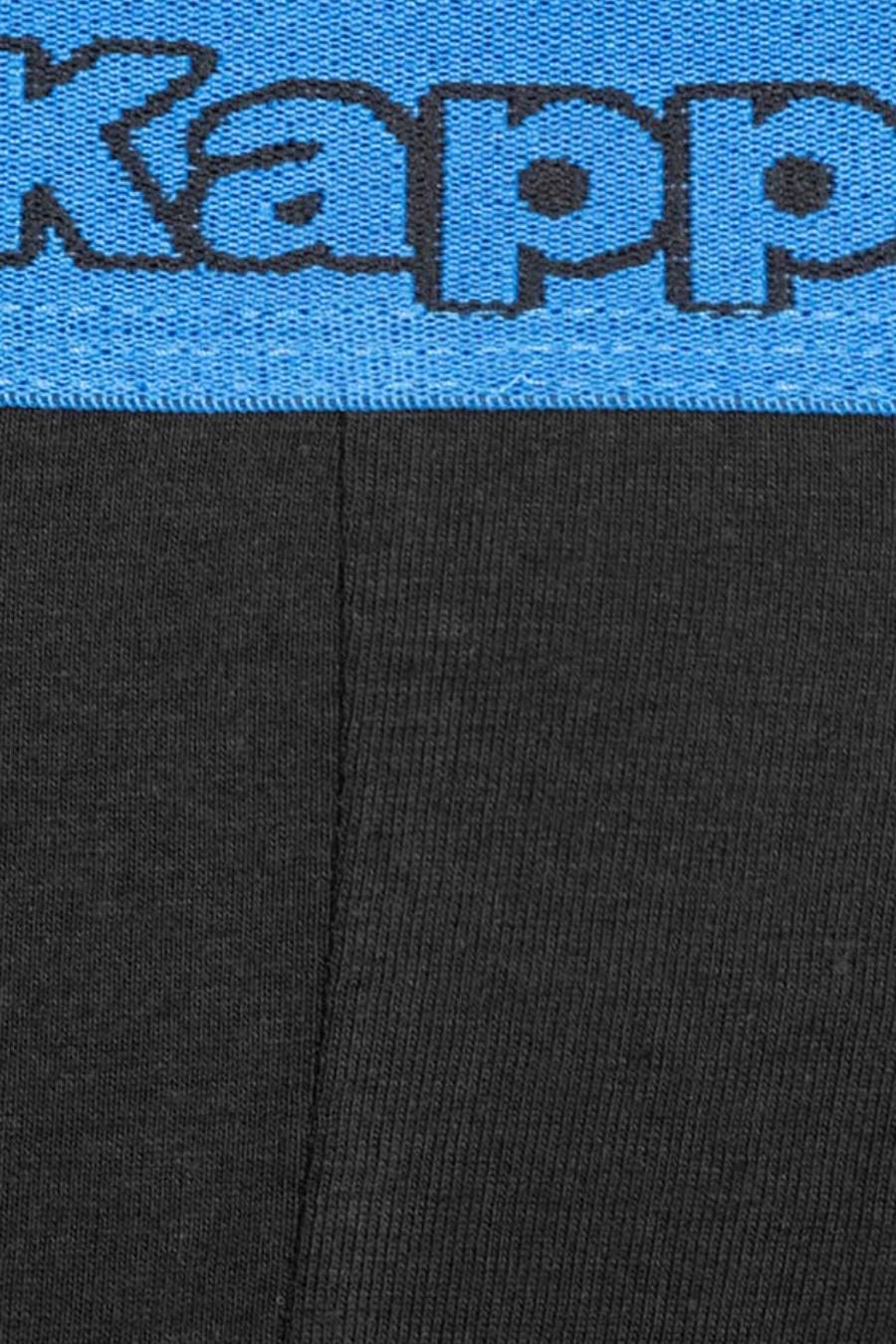 12 X Kappa Mens Black/Blue Sea Boxer Shorts Comfy Trunks