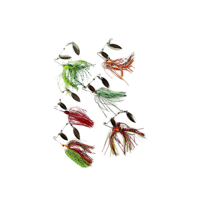 12 X Premium Double Blade Spinnerbaits Spinner Bait Bass Trout Fishing Lures 16G