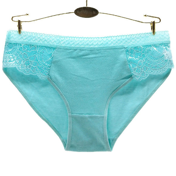 12 X Womens Sheer Spandex / Cotton Briefs - Colours Underwear Undies 89465