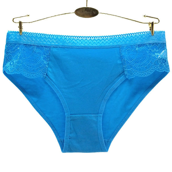 12 X Womens Sheer Spandex / Cotton Briefs - Colours Underwear Undies 89465