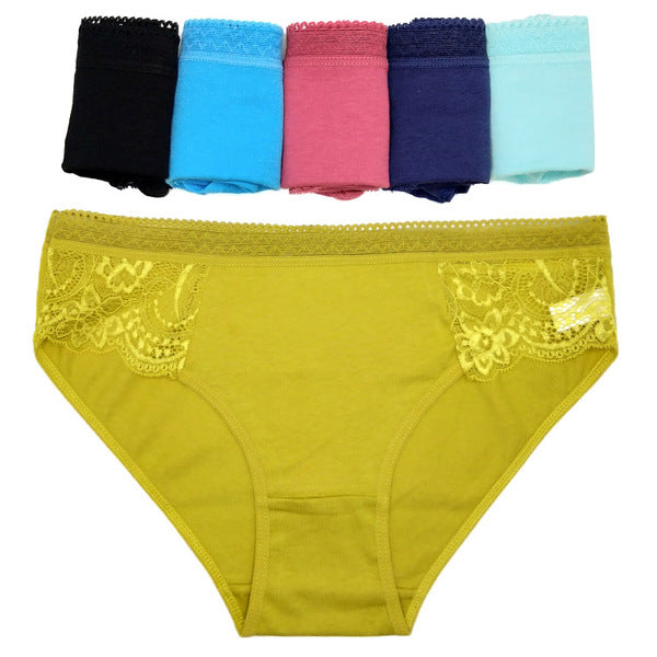 12 X Womens Sheer Spandex / Cotton Briefs - Colours Underwear Undies 89465