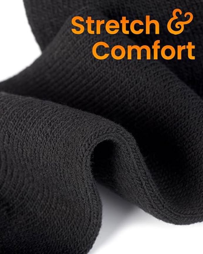 15 Pairs X Mens Heavy Duty Thermal Cotton Work Thick Winter Heated Crew Socks