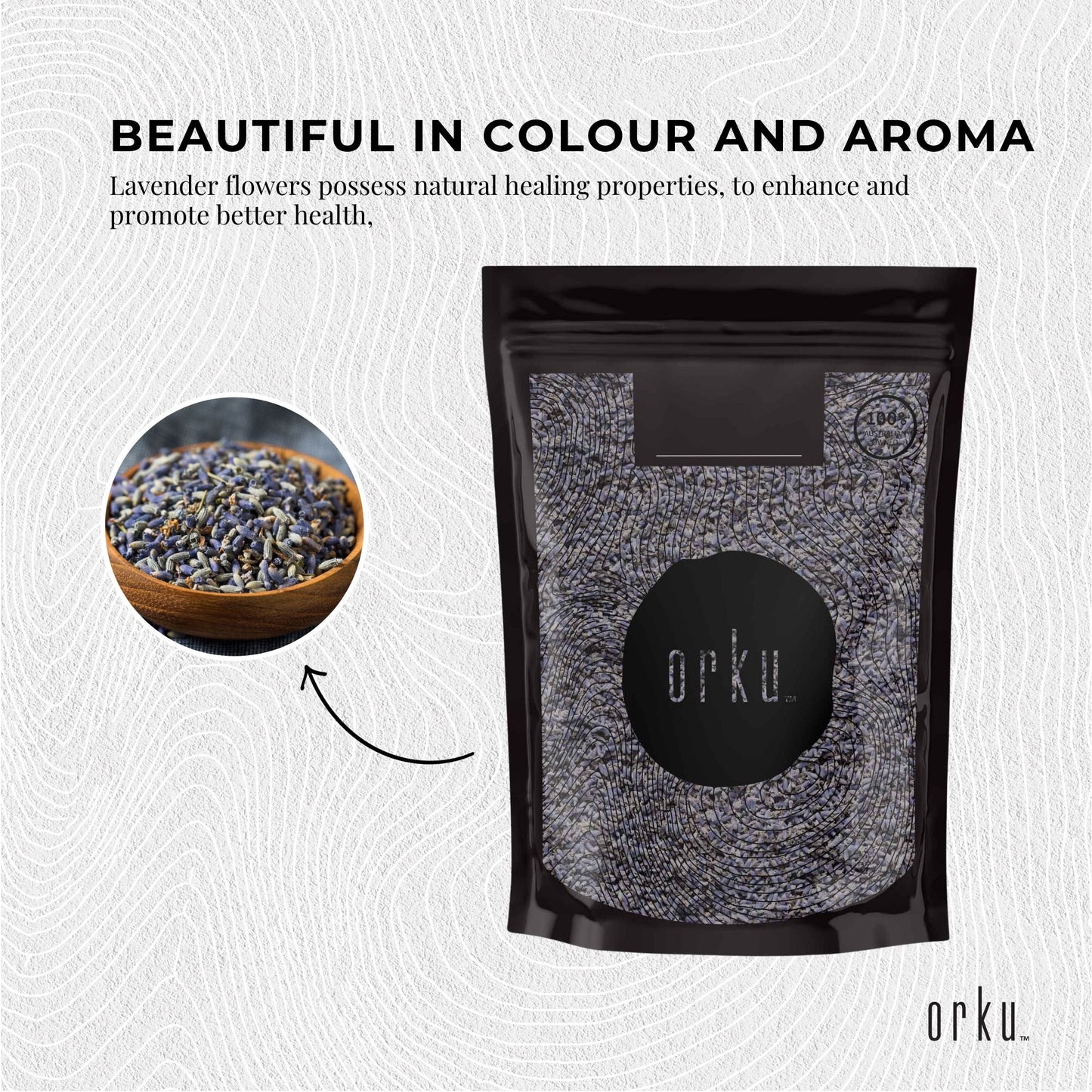 1Kg Organic Lavender Flower - Dried Fragrant Lavendula Angustifolia