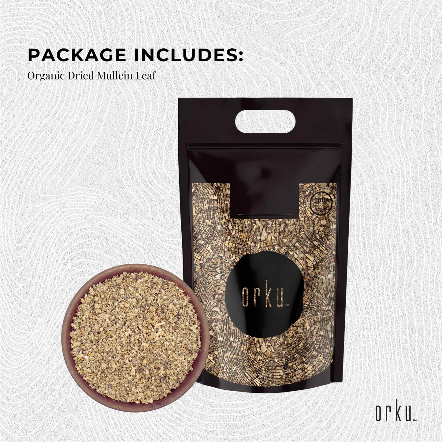 Organic Mullein Leaf - Dried Herbal Verbascum Thapsis