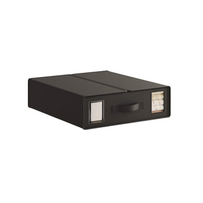 Kitchee Foldable Bed Sheet Storage Boxes – Linen Blanket & Closet Organiser Black