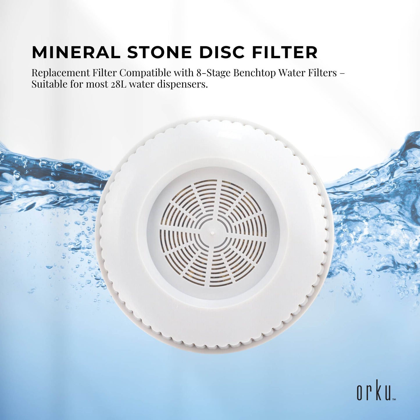 Mineral Stone Filter Disc Replacement For 8 Stage Purifier - Cartridge Pad Bulk