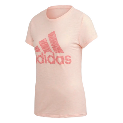 2 x Adidas Womens Haze Coral Mel Must Haves Winners T-Shirt