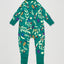 2 x Bonds Baby 2-Way Zip Wondersuit Coverall Green With Beetles