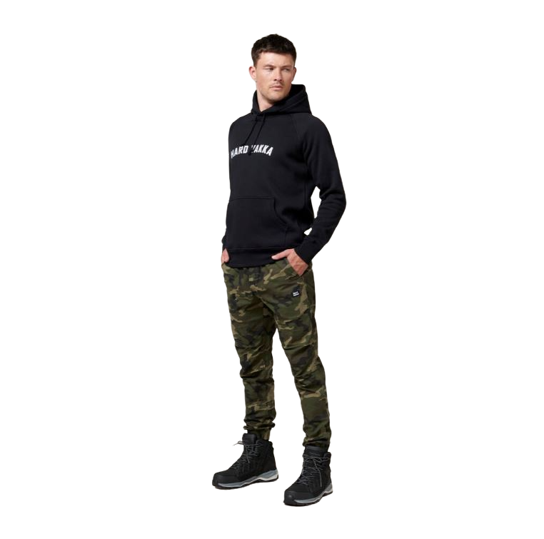 2 x Mens Hard Yakka 3056 Camo Jogger Cotton Trackie Pant Camouflage