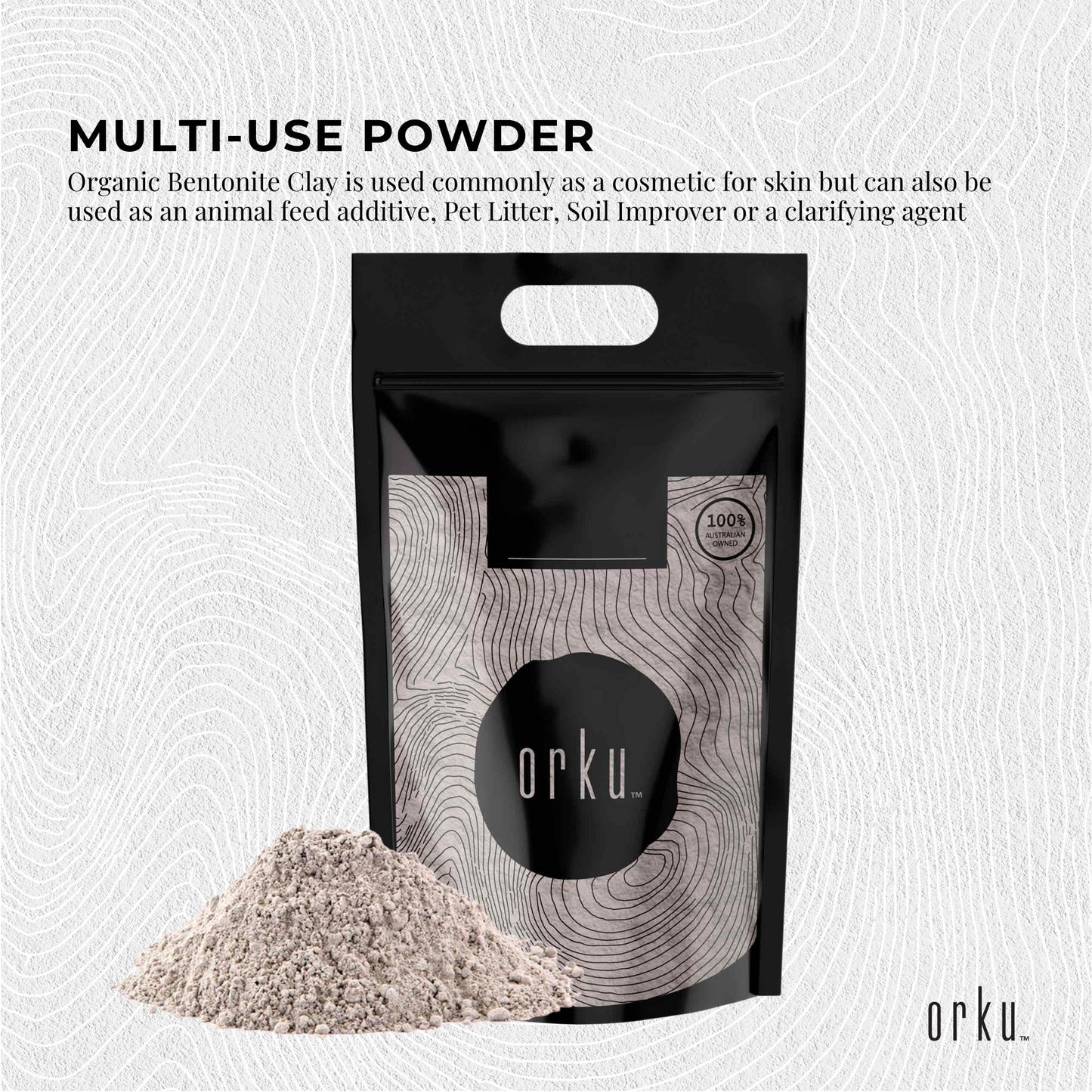 10Kg Organic Sodium Bentonite Clay Powder - Cosmetic Montmorillonite