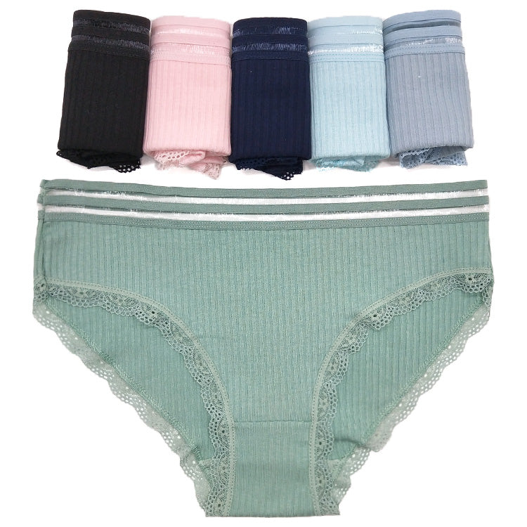 24 X Womens Mid-Rise Bikini Briefs Undies Cotton Assorted Underwear Jocks