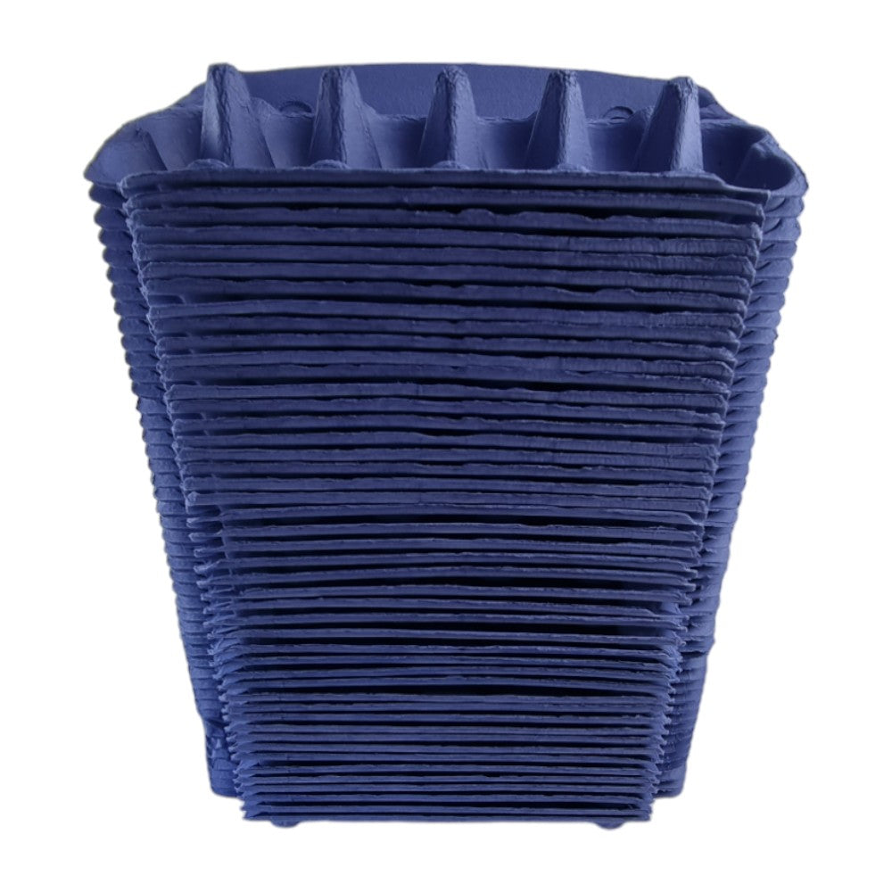 25 X Dark Blue Full Dozen Carton 12-Egg Recyclable Egg Cartons