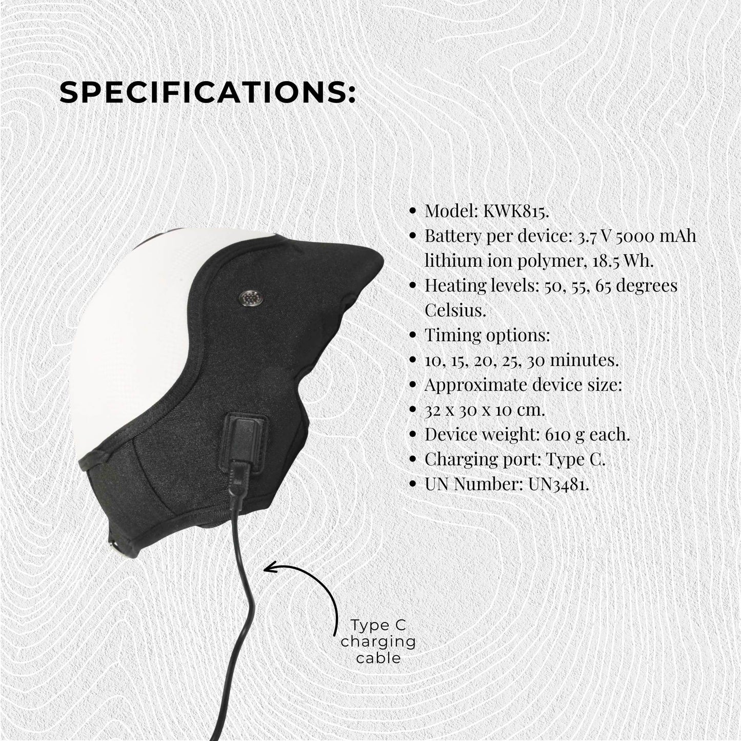 2x Electric Knee Massager - Rechargeable Air Compression Heat Vibration Machine