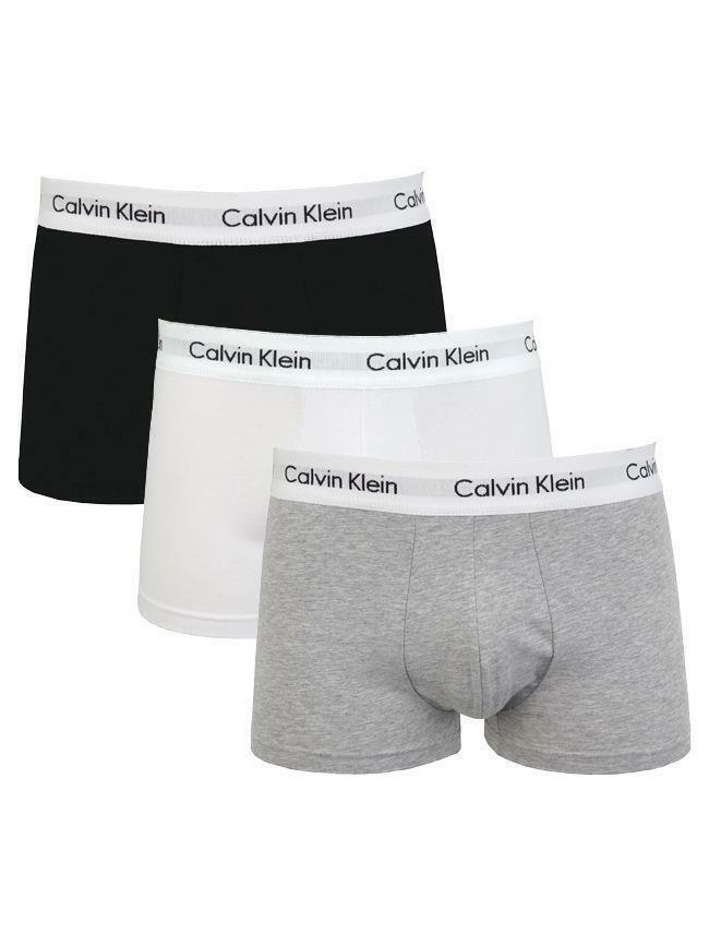 3 Pairs X Calvin Klein Trunks Mens Ck Low Rise Trunk Boxer Underwear