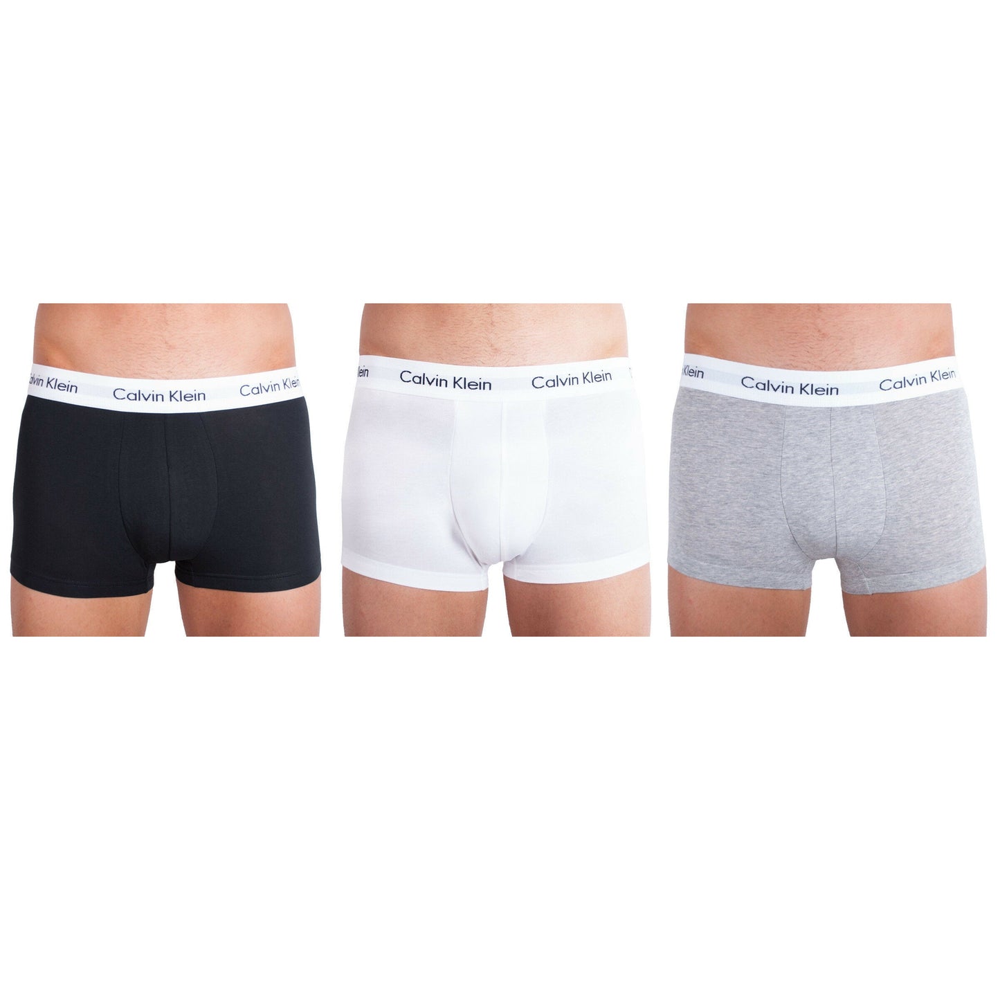3 Pairs X Calvin Klein Trunks Mens Ck Low Rise Trunk Boxer Underwear