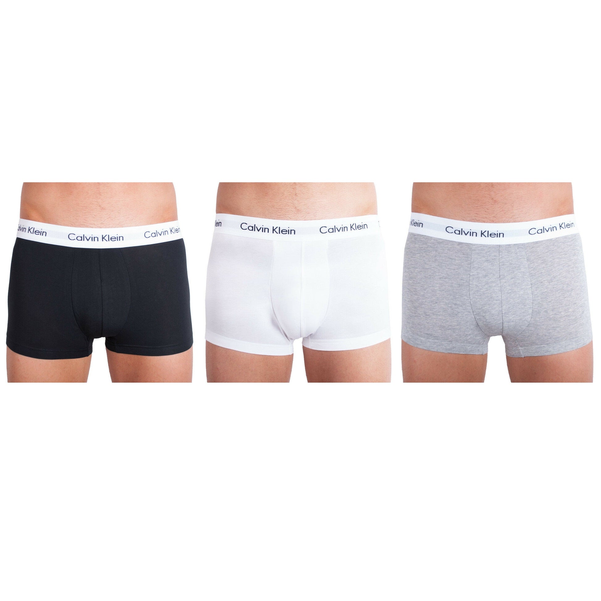 3 Pairs X Calvin Klein Trunks Mens Ck Low Rise Trunk Boxer Underwear