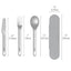 3 x Bentgo Ss Utensil Set Cutlery Grey