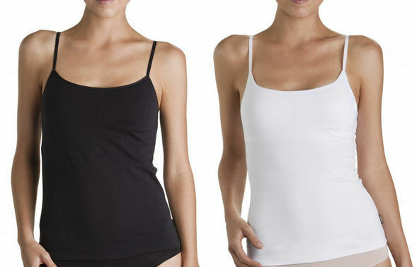 3 x Womens Bonds Hidden Support Bra Singlet Ladies Top Black White Tee