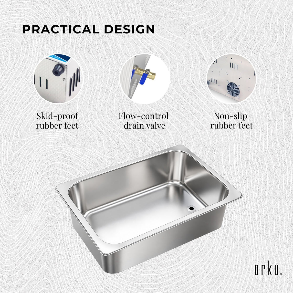 Orku 30L Ultrasonic Jewellery Cleaner Professional Machine + Digital Timer