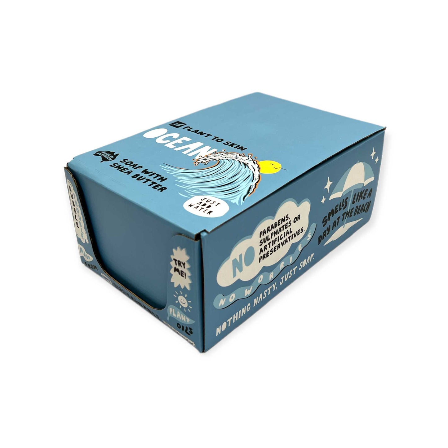 32x 100g Plant Oil Soap Ocean Scented - Pure Natural Vegetable Bar