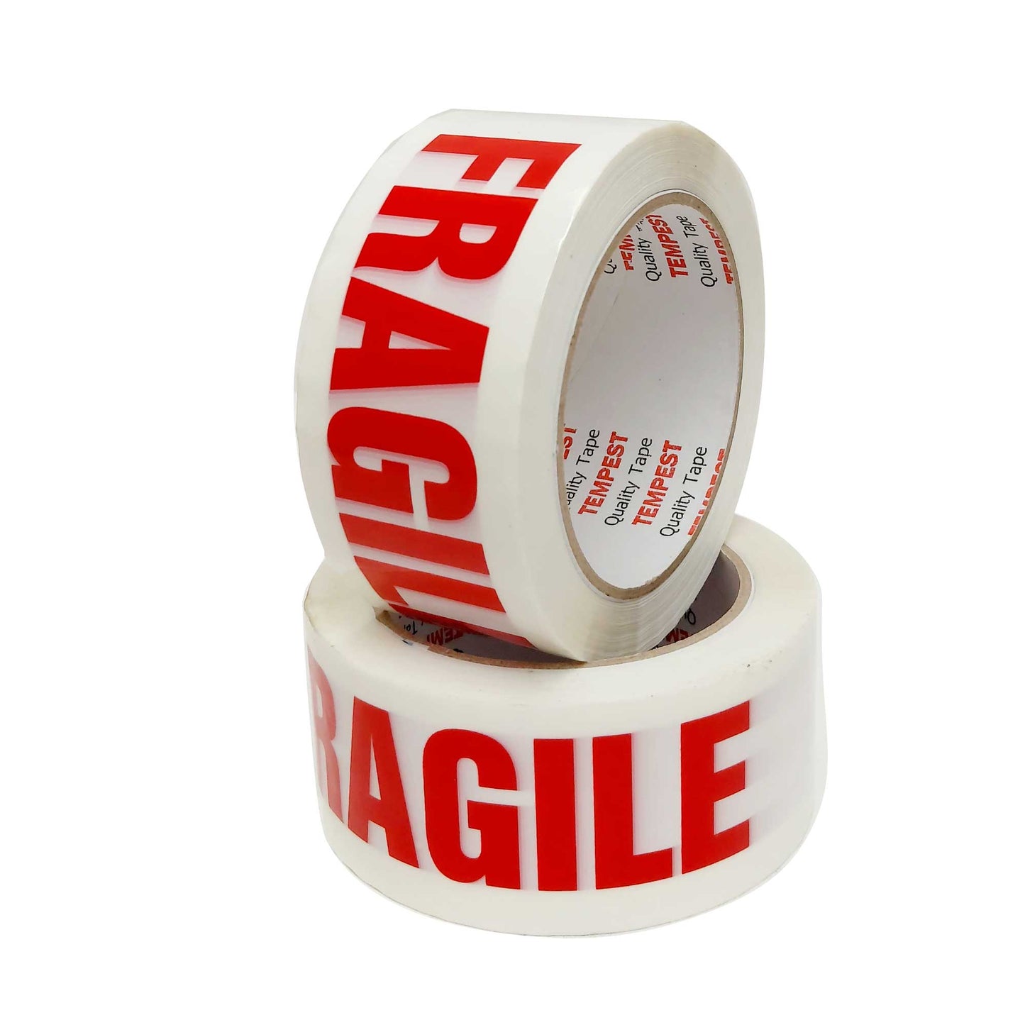 36x Fragile Packing Tape 48mmx75m Long Rolls Red White Packaging Adhesive Label