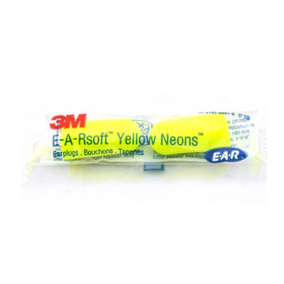3M Foam Safety Neon Earplugs Workplace Noise Reduction Uncorded Disposable Plug