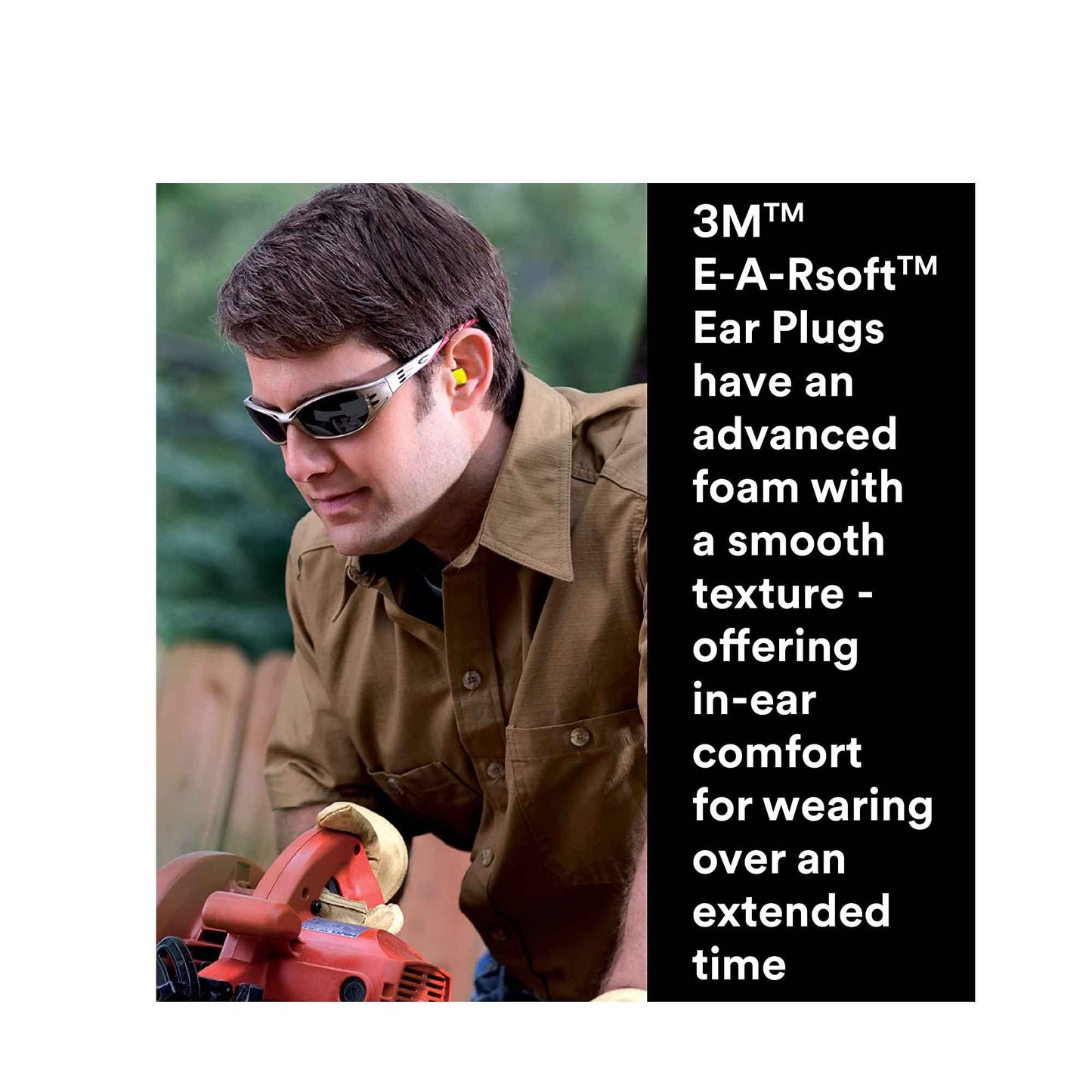 3M Foam Safety Neon Earplugs Workplace Noise Reduction Uncorded Disposable Plug