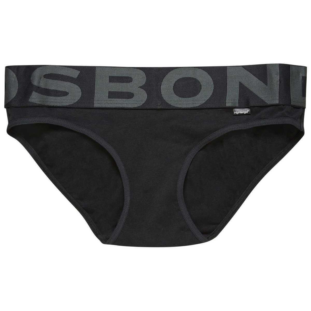 4 x Bonds Hip-Hanger Underwear Womens Black Grey Panties Undies
