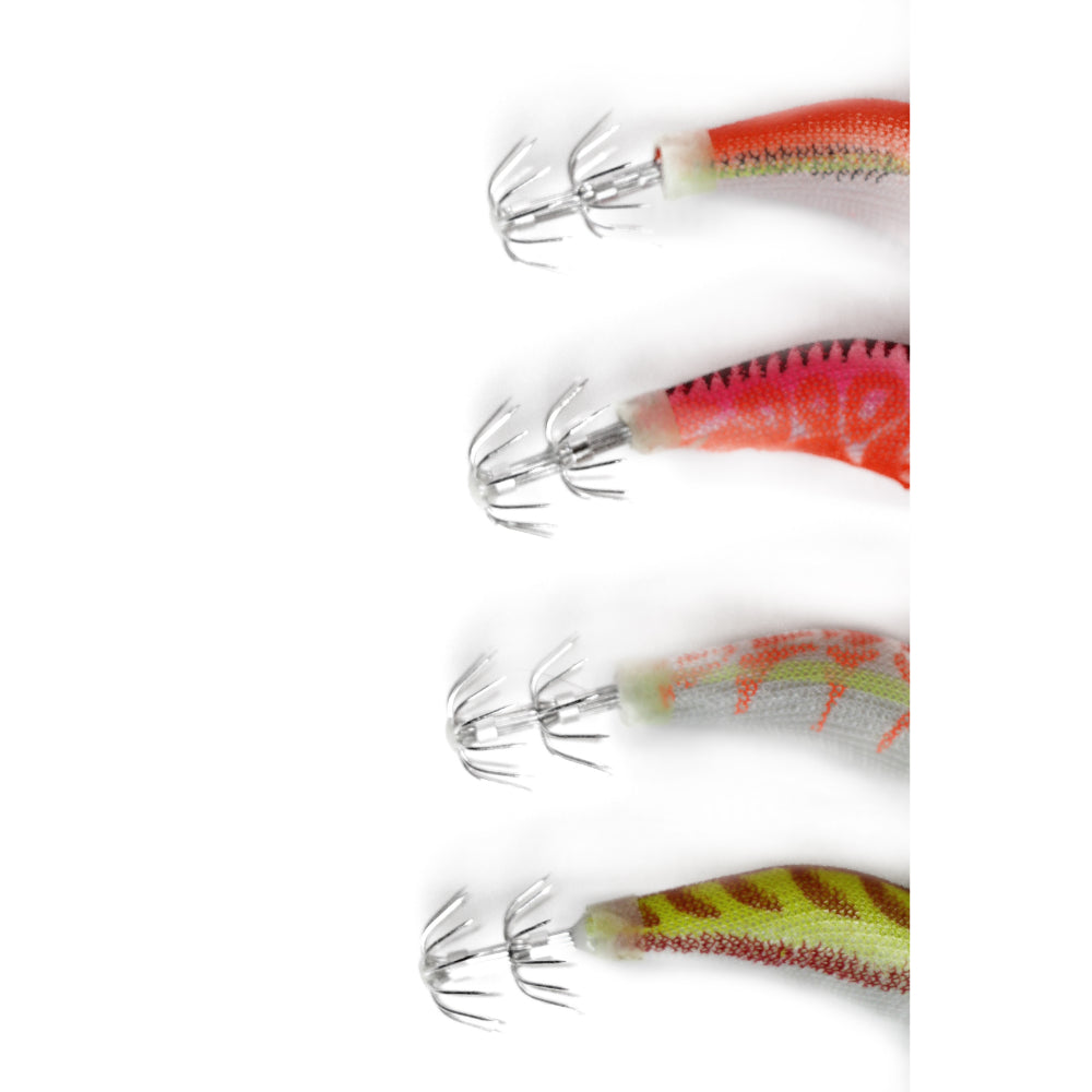 4 x Squid Jigs Lure 2.0 Egi Glow Tail Tackle Calamari Squid Jig Fishing Lures