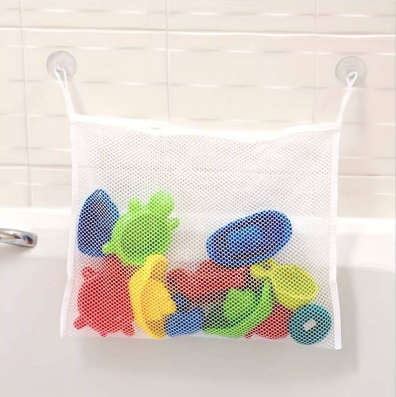 4 x White Baby Kids Bath Toys Holder Organiser Hanging Large Bag