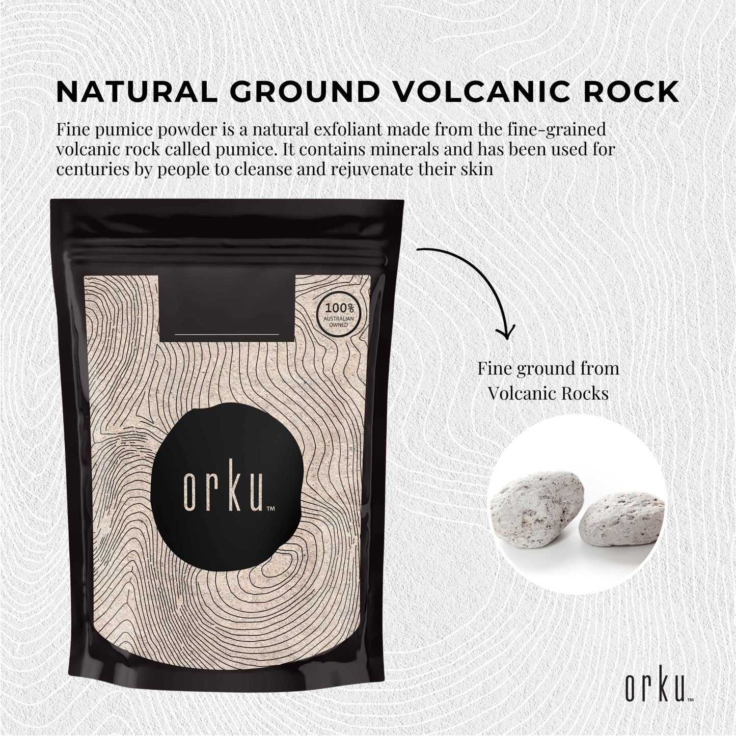 400g Ground Pumice Stone Granular Powder Eco Exfoliant Body Scrub Soap Additive