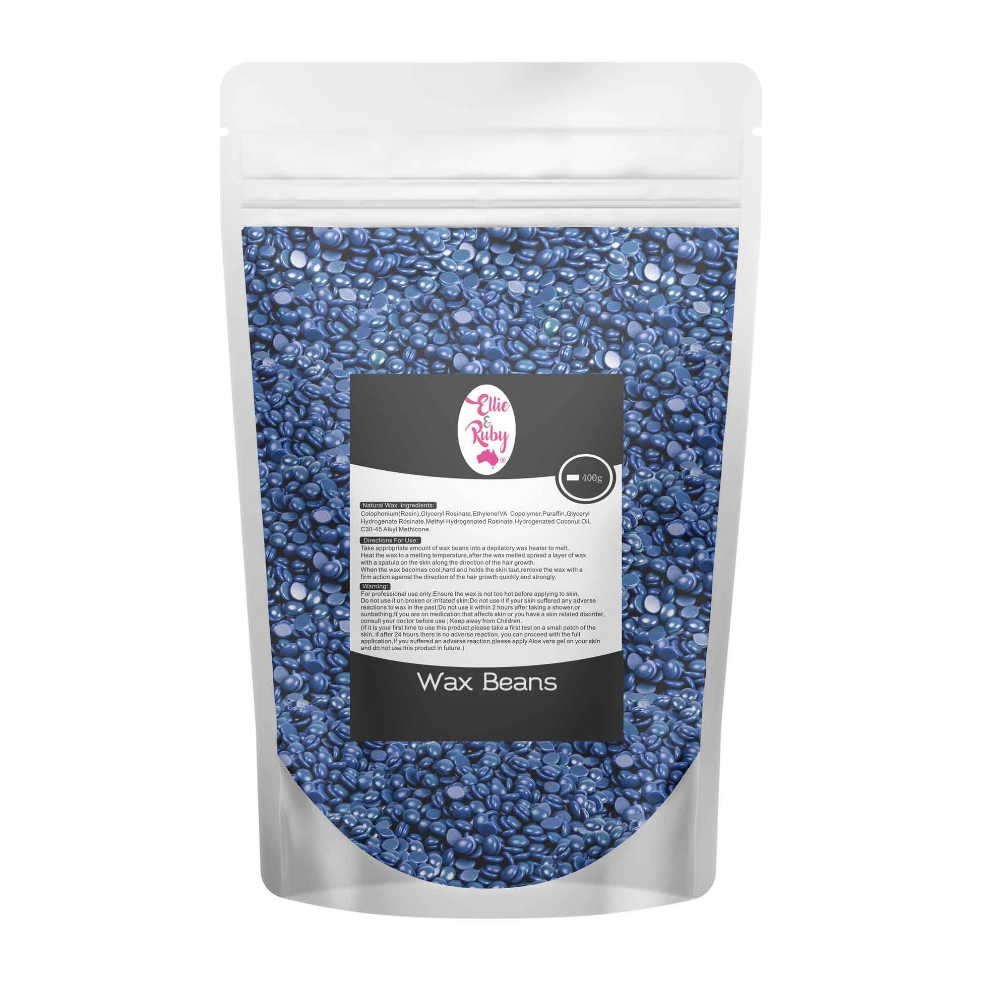 400g Hard Wax Beans - Brazilian Waxing Beads Bag Stripless Bikini Hair Removal