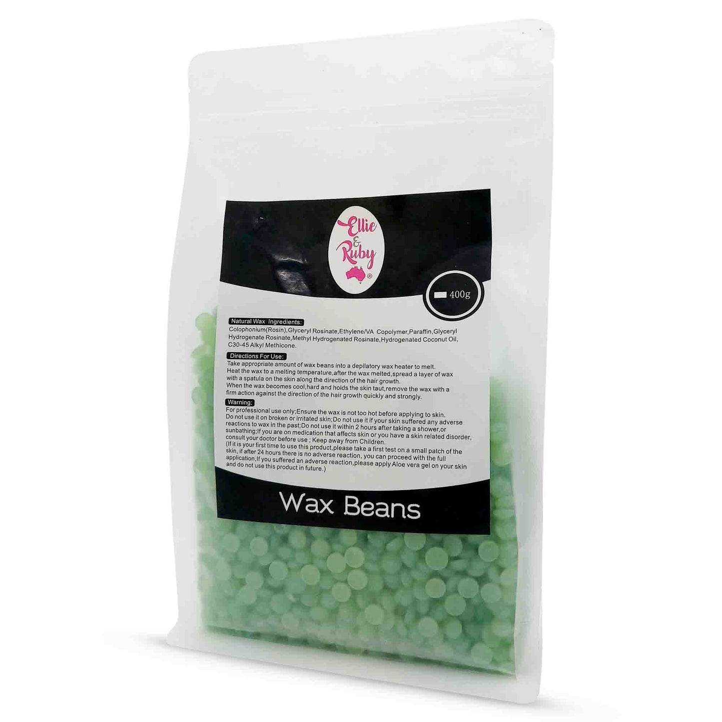 400g Hard Wax Beans - Brazilian Waxing Beads Stripless Bikini Hair Removal