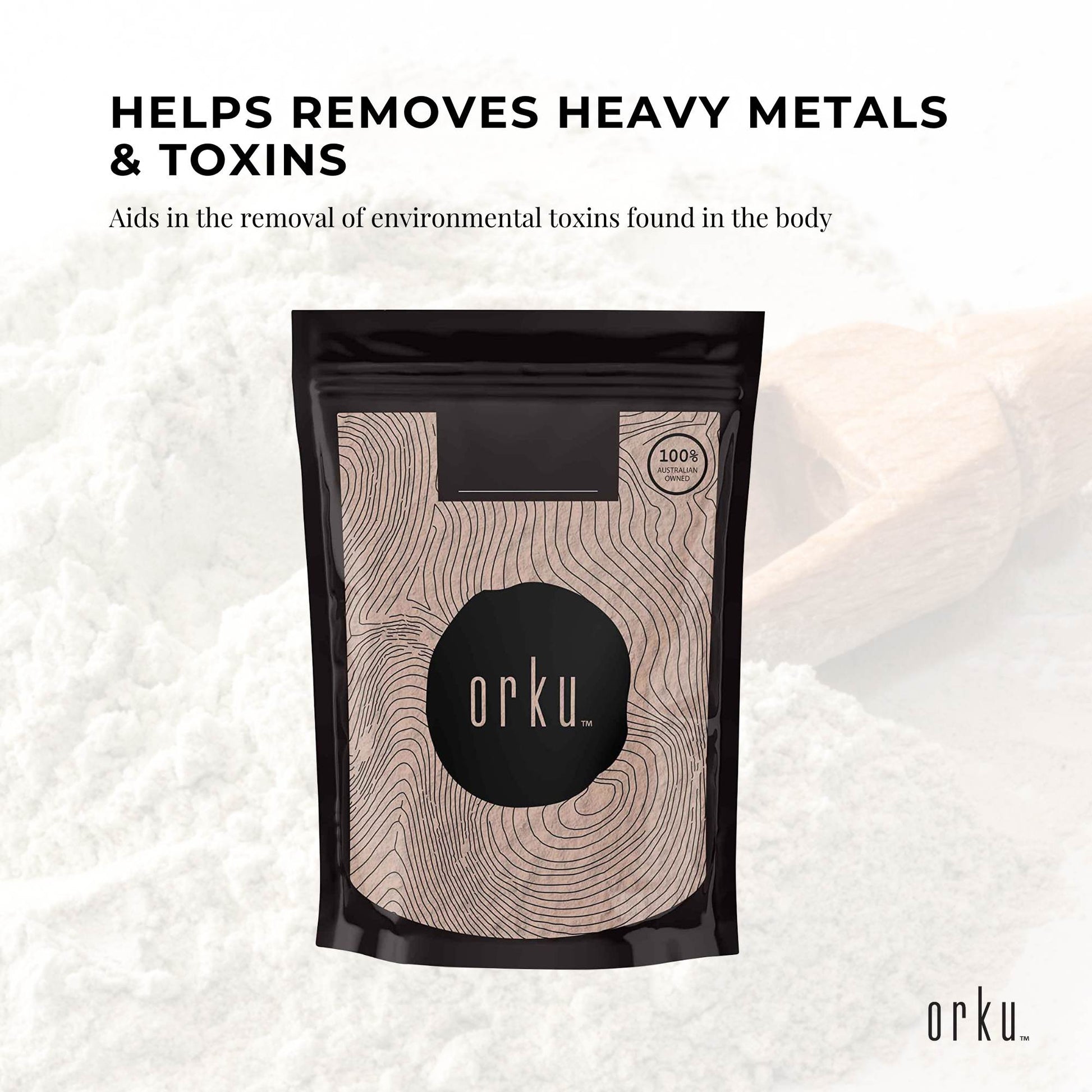 400g Pure Micronised Zeolite Powder Mineral - Micronized Volcamin